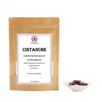 Cistanche المكمل الغذائي للإغاثة من الإمساك مكملات Phenylethanoid Glycosides 40 بالمائة Echinacoside 10 بالمائة Acteoside 4 بالمائة